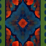 Love Creation 12x18 Size poster print for creative wall art- nature-inspired-whimsical-benin-leaf-mural-10905(Non Sticker)