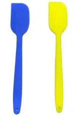 WoodKit Kitchenware Yellow and Blue Silicone Spatula - 11 inch (Pack of 2)