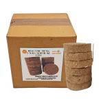 GAVO HARSHIDDHI Desi Cow Dung Cakes | Desi Gau Gobar Upla | Dry Gobar Ke Kande | Dry Cow Dung for Hawan, Pooja and Religious Purpose - Round 3 Inch 40 Pieces