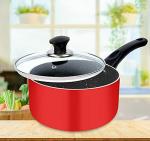 Ethical Muti Purpose Red Aluminium Sauce Pan (2 L)