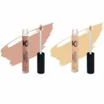 KINDED Nude It and Cream Cushion Creamy Matte Waterproof Contour Liquid Concealer, 6 ml - Pack of 2