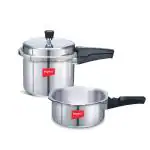 Impex IFC23NIB 2L, 3L Virgin Aluminium Non Induction Bottom Pressure Cooker
