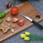 SHREE NANDAN Wooden Chopping Board Non-Slip, Cheese and Meat Board with Handle, Vegetable Cutting Board for Kitchen, Bamboo Chopping Slicing Board for Meat, Fruits, Cutting Pad Knife Friendly