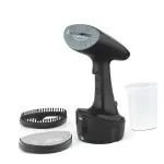 Borosil Handheld Digital Garment Steamer, Horizontal & Vertical Use, 1600W Fast Heating, Ceramic Steam Nozzle, 200 Ml Water Tank, Detachable Fabric Brush, Lint Brush, For Silk, Nylon, Rayon, Wool, Cotton