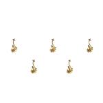 Comet Busters Golden With Silver Stone Bindi For Women