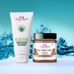 Pink Root Flax Seeds Face Gel 100gm with Aloevera Facewash 100gm