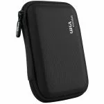 Gizga Black Portable 2.5 Inch Hard Disk Drive Case, Multipurpose Pouch, Double Padded HDD Case