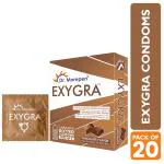 Dr. Morepen Exygra Chocolate Flavoured, Ultra-thin, Extra Dotted Condoms - Pack of 20
