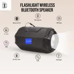JHN Speakers Wireless Flashlight Bluetooth Speaker with Data Cable,1200 Mah Battery & 8 Hrs Battery Backup, Powerfull Bass with Torch, Use Digital 2.1 HomeTheater for Outdoor Party or Travel (Black)