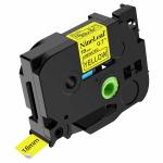 HAIDERY HARDWARE AUTM NineLeaf Multicolor Laminated Label Tape Standard Adhensive Comaptible For Brother P Touch Tz641 Tz-641 Tze641 Labeller Printers (18mm)( Pack of 1)