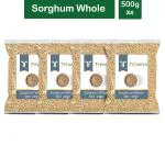 Trinetra Jowar 2 kg (500g X 4 Pack) Sorghum Whole