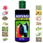 SUNBORN Adivasi Hair Oil- 50ml for Women and Men for Shiny Hair Long - Dandruff Control - Hair Loss Control - Long Hair - Hair Regrowth Hair Oil with Goodness of and Loki, Oil Hair ( 100 % Ayurvedic) (50 ML) Pack 1