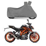 Bull Rider Grey Nylon UV Protection Two Wheeler Bike Cover For Ktm 250 Duke