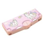 SYGA Children's Compass with Unicorn Design Pencil Box for Boys and Girls, Primary School Students, Multi-Functional (Pink)
