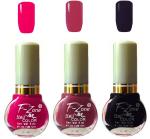 OUR Beauty Multicolor Extra Shine Long Wear Durable Nail Polish Nv66, 18 ml (Pack Of 3)