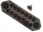 Aatike Black Wooden Ali Guli Mane Ancient Mathematical Game for 4 Year Kids