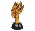 Idol Collections Multicolor Resin Thinking Man Statue Showpiece For Home Decor Table Top Decorative, Gold Brass Varahavatara Of Vishnu With Bhuudevi Statue, 3.2 Inch