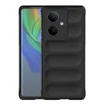 Casotec Back Cover for Vivo Y78 5G / Y78 Plus 5G / V29 Lite 5G | Full Camera Protection | Liquid Silicon Case | Flexible Bumper Case for Vivo Y78 5G / Y78 Plus 5G / V29 Lite 5G (Black)