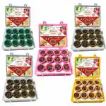 SIGNAMIO Mini Dhoop Cup for Pooja Meditation and Festivals Rose,Sandal,Kasturi,Guggal,Mogra