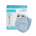 GoLab Surgicals Washable & Reusable N95/FF2 Face Mask For Safety- Blue ( Pack of 10)