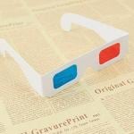 Tronics India RED CYAN Paper Frame 3D Glasses for YouTube Red Cyan Videos-RC-04 Qty-20 pcs