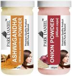 Park Daniel Premium Ashwagandha Powder And Onion Powder, 100 G Each (Combo Of 2) |Hair Care|Dandruff Control hair Powder|Healthy Strong Hair Mask