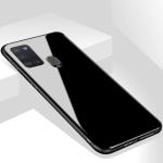 Sonty Samsung Galaxy A21s Black Polycarbonate and Thermoplastic Polyurethane Anti Fingerprint Mobile Back Cover