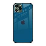 Qrioh Cobalt Blue Glass Case for Apple iPhone 11 Pro