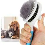 CRENTILA Pet Grooming Shedding Brush for Dogs and Cats - Easy to Remove Loose Undercoat, Pet Massaging Tool Suitable for Pets with Long or Short Hair