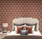 Jaamso Royals Multicolor Vinyl Damask Self Adhesive Wallpaper 200 X 45 cm( 200 CM X 45 CM )