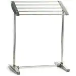 BRAMHANI ENTERPRISES tainless Steel Mobile Towel Rack, Mobile Room Save Space Towel Cloth Rack for Drying Holder, Towel Stands