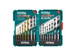 TOTAL Metal, Concrete and Wood Drill Bit pack of 16 TACSD6165