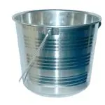 ASHA BARTHAN STORE Stainless Steel Non Joint Leak Proof Bucket Multipurpose Balti for Home (20 LTR)