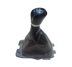 Caromatic Gear Lever Knob With Boot Compatible With Ford Eco Sports With Boot Leather Black In Color Full Set