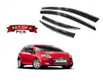 Auto E-Shopping Chrome Line Door Visor for Fiat Punto Set of 4 Pieces