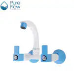 PureFlow Sink Mixer Tap Faucet for Hot & Cold Water - Wall Mounted for Kitchen, Home, Sink & Bathroom - Stylish Design for Ultimate Convenience, Kitchen Sink Mixer tap