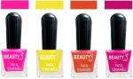 OUR Beauty Multicolor High Quality Quick Dry Long Lasting Hd Colors Nail Polish Pcs Vs36, 32 ml (Set Of 4)