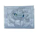 CRAFTWAFT OUTLINE RIVER MAP OF WORLD BLANK 70 gsm Project Paper (Set of 100, White)