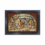 PnF Rajasthani miniature painting art Frames Wood Photo Frames with Acrylic Sheet (Glass) 1002-(10 * 14inch,Multicolour,Synthetic)