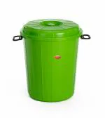 Chairman 50L Multipurpose Virgin Plastic Storage Bucket Drum with Lid - Food Grains, Water, Waste Management, and More