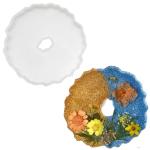 ICRAFTYWORLD R H lifestyle Silicone IICRAFTYWORLD RICRAFTYWORLD RegulaICRAFTYWORLD R Shape ICRAFTYWORLD Resin Casting Moulds (SILI Agate CoasteICRAFTYWORLD R Mould with Hole) SM4693