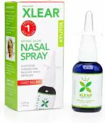 Xlear - Adult Natural Saline Nasal Spray for Sinus and Allergy 1.5 Fl 45 ML With Xylitol | Pump Spray | Blocked Nose Relief | Fast Action and Immunity