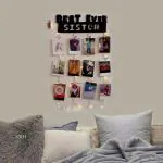 Vah Multicolor Best Sister Ever Ed Hanging Display Collage With Wood Clips Led Light