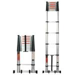Equal 21.3 FT. Aluminium Folding Telescopic Ladder for Home & Outdoor