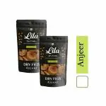 LILA DRY FRUITS Premium Dried Afghani Anjeer 2000gms (1 KgsX2) Pouch Pack | Small Dried Figs | Rich Source of Fibre Calcium & Iron | Low in calories and Fat Free | Non-GMO Dried Figs