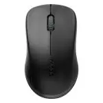 Rapoo 1620 Black Optical Wireless Mouse, 2.4 GHz with USB Nano Receiver, Optical Tracking, Ambidextrous for PC, Laptop (11.1 x 6.4 x 4 cm)