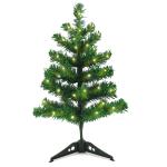AMFIN 2 Feet (40 Tips) Christmas Tree / Christmas tree with Lights / LED Lights with Tree / Xmas Tree decoration / Tree Decoration with Lights - Pack of 2