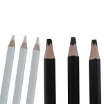 KANBI 3 PCs White And 3 Pcs Black Charcoal Pencils Combo set for Sketching Drawing and Other Artistic Work