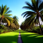 Love Creation 12x18 Size poster print for creative wall art- tropical-oasis-9613(Non Sticker)