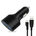 ROYALZY CH-85 Boostcharge Dual USB Car Charger 2.4A 2 Fast Charging Port Charge Adapter